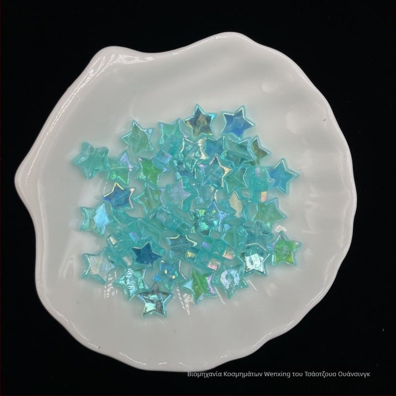 DIY βραχιόλι με πεντάκτινο αστέρι σε χρωμιωμένο φινίρισμα, αλυσίδα για κινητό με ακρυλικά χάντρες, ηλεκτροπλακωμένο φινίρισμα, μεγάλο μέγεθος, στυλ διαδικτυακής διασημότητας