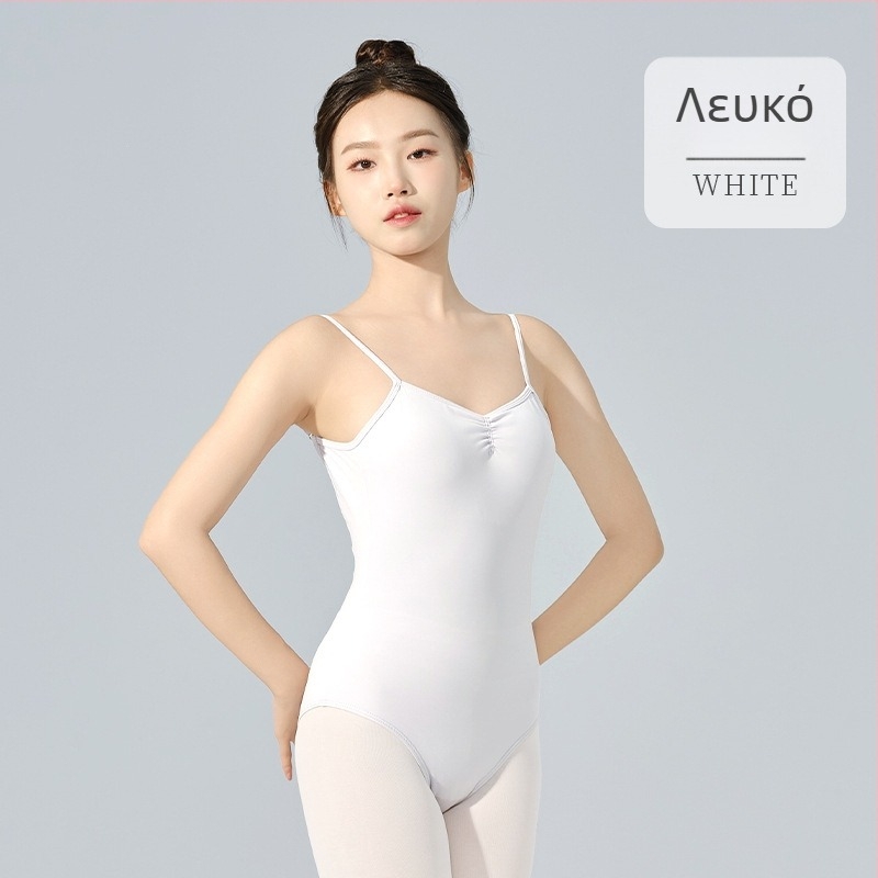 Κοστούμι χορού για γυναίκες – με τιράντες, χωρίς πλάτη, με επένδυση στήθους, νάιλον/σπάντεξ, για μπαλέτο και λαϊκό χορό