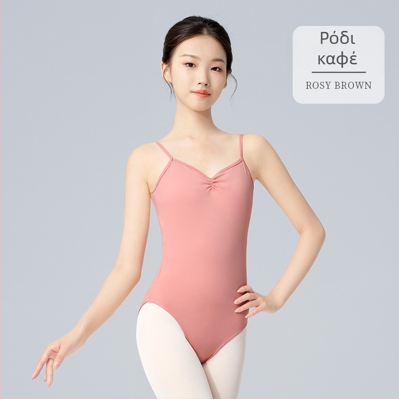 Κοστούμι χορού για γυναίκες – με τιράντες, χωρίς πλάτη, με επένδυση στήθους, νάιλον/σπάντεξ, για μπαλέτο και λαϊκό χορό