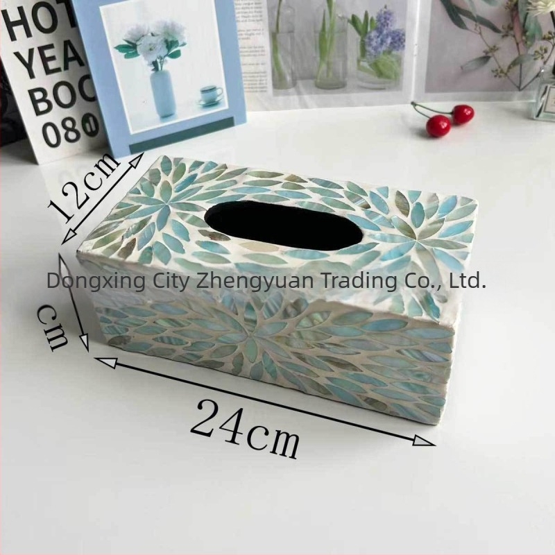 Κουτί χαρτοπετσέτων με σχέδιο κοχυλιού για επιτραπέζια χρήση — Μοντέρνος μινιμαλισμός, Αφαιρούμενες χαρτοπετσέτες, Μοντέλο 985