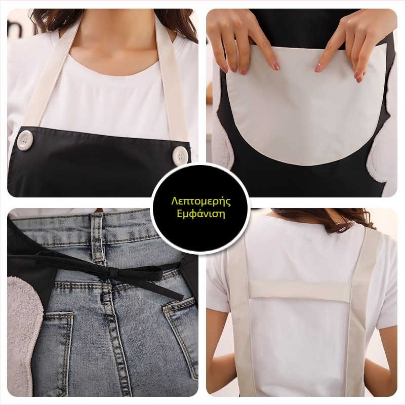 Ποδιά μαγειρικής χωρίς μανίκια από PVC, αδιάβροχη και ανθεκτική σε λιπαρές ουσίες, με σχέδιο καρτούν