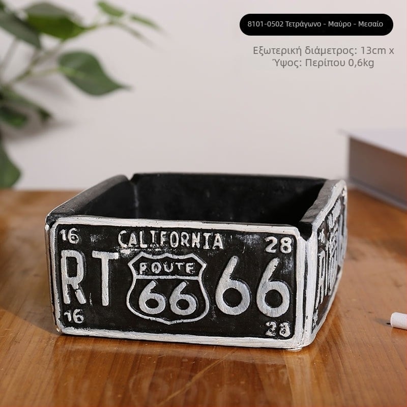 Τασάκι σε σχήμα ελαστικού, επιτραπέζιο, μινιμαλιστικός βιομηχανικός σχεδιασμός, μοντέλο AS65465161