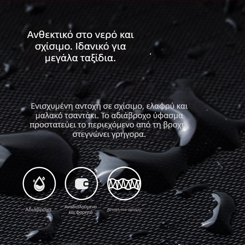 Unisex υπερ-ελαφριά πτυσσόμενη ταξιδιωτική Duffel τσάντα, 36–55L, πολυεστέρας