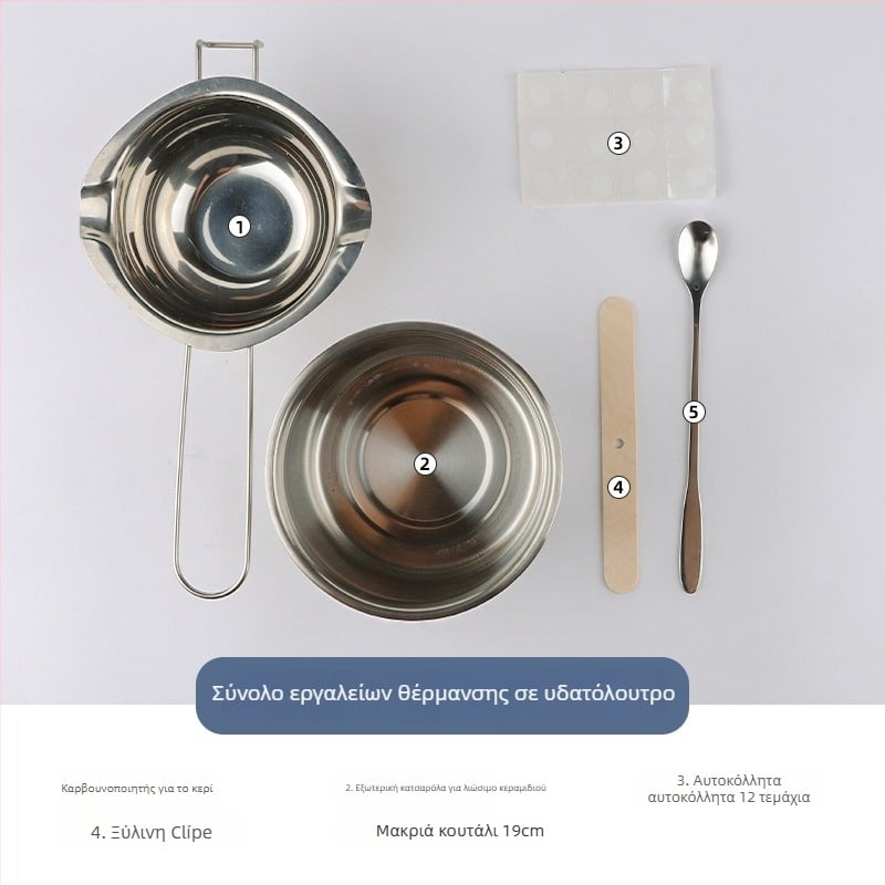 Mingmens κιτ κατασκευής αρωματοκεριών — χειροποίητα εργαλεία με επαγωγική εστία, κατσαρόλα κεριών και θερμόμετρο