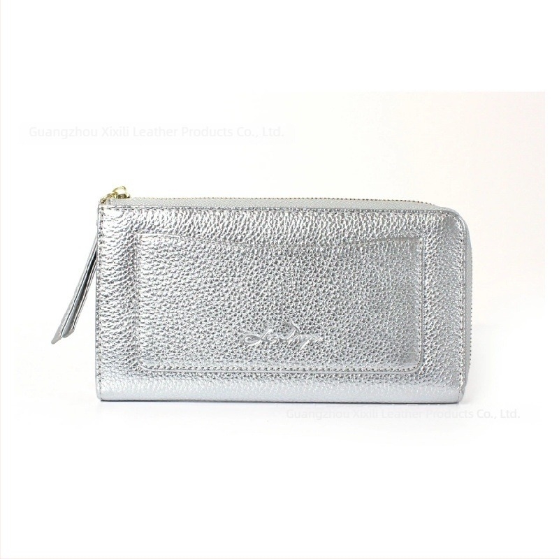 Μακρύ γυναικείο πορτοφόλι από δέρμα με ανάγλυφη υφή, θήκες καρτών και θήκη κέρματος, μεγάλη χωρητικότητα, γνήσιο δέρμα, δέρμα πρώτης στρώσης, επένδυση από δέρμα βοείου