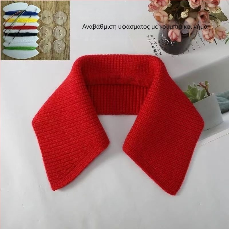 Shatongman Παιδικό Αποσπώμενο Ριβέ Τετράγωνο Κολάρο με Διακοσμητικά Φτερά, Κορεατικό Στυλ, Μεγάλος Γιακά, Ζεστό, Αντι-Λεκέ, Εξωτερικό Πολυεστέρας με Επένδυση Πολυεστέρα, 2025 Άνοιξη