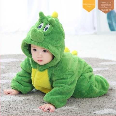 Unisex βρεφικό ολόσωμο φορμάκι με κουκούλα, μακριά μανίκια, ύφασμα φλανελ πολυεστέρα – για άνοιξη, φθινοπωρο και χειμώνα, μάρκα Tolo Rabbit