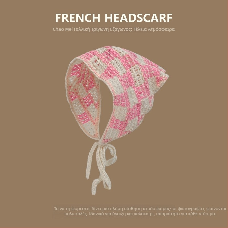 Κεφαλόδεσμος, κορεάτικου στυλ, unisex, ακρυλικό, γεωμετρικό σχέδιο