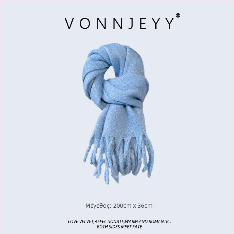 Γυναικείος χειμερινός φουλάρι — warp-knitted, διατηρεί τη θερμότητα, χειμώνας, κύριο ύφασμα >96%, Προέλευση: Χανγκζού, μοντέρνος αστικός στυλ