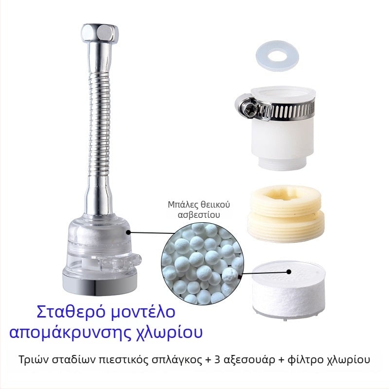 Ντους κεφαλής – κορυφαίος ψεκασμός, πλαστικό, λειτουργίες μασάζ/φυσαλίδες/βροχή, 0-90C, 0.6 MPa