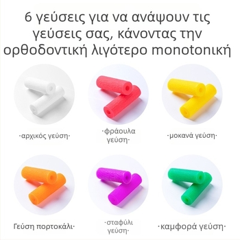 Ορθοδοντική κενή λαβή-δαγκώστρα από σιλικόνη, για ενήλικες, φρουτώδες άρωμα, συσκευασία 1000 τεμάχια