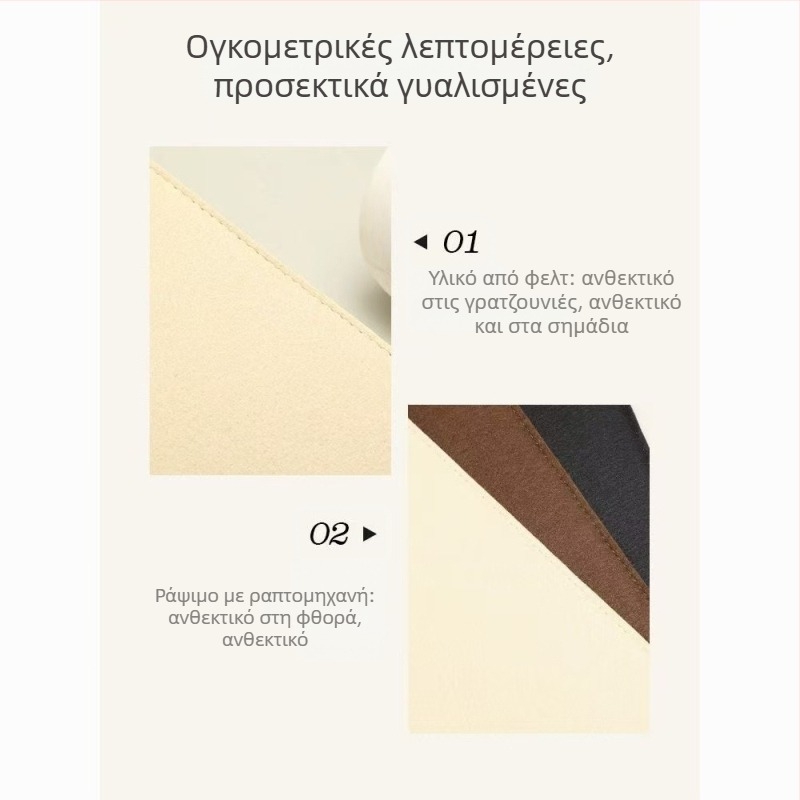 Εσωτερικός οργανωτής για τσάντες Tote – φελτ σώμα, επένδυση από πολυεστέρα, μονόχρωμος σχεδιασμός, υπερ-ελαφρύς, αντικλοπής, επεκτάσιμη αποθήκευση για οικιακή χρήση