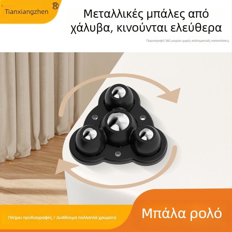 Ringing Μίνι αθόρυβοι περιστρεφόμενοι τροχοί επίπλων (ABS + ανοξείδωτο ατσάλι)