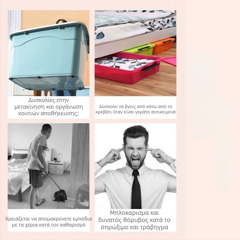 Ringing Μίνι αθόρυβοι περιστρεφόμενοι τροχοί επίπλων (ABS + ανοξείδωτο ατσάλι)