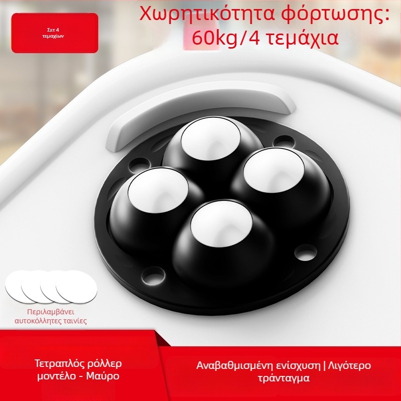 Ringing Μίνι αθόρυβοι περιστρεφόμενοι τροχοί επίπλων (ABS + ανοξείδωτο ατσάλι)