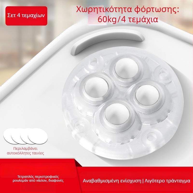 Ringing Μίνι αθόρυβοι περιστρεφόμενοι τροχοί επίπλων (ABS + ανοξείδωτο ατσάλι)