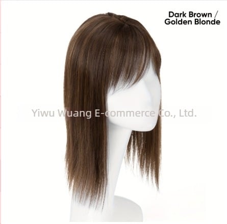 Περούκα-παρτ για γυναίκες - Μακριά ίσια τρίχα με 3D φράντζες, μηχανοποιημένη επεξεργασία, ύφαντό μεταξωτό υλικό υψηλής θερμοκρασίας, μπορεί να βαφτεί και να χτενιστεί