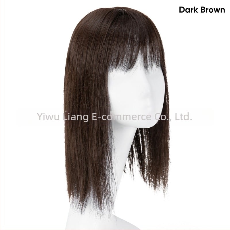 Περούκα-παρτ για γυναίκες - Μακριά ίσια τρίχα με 3D φράντζες, μηχανοποιημένη επεξεργασία, ύφαντό μεταξωτό υλικό υψηλής θερμοκρασίας, μπορεί να βαφτεί και να χτενιστεί