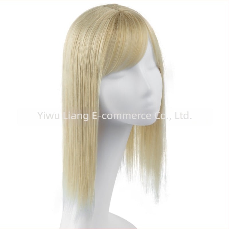 Περούκα-παρτ για γυναίκες - Μακριά ίσια τρίχα με 3D φράντζες, μηχανοποιημένη επεξεργασία, ύφαντό μεταξωτό υλικό υψηλής θερμοκρασίας, μπορεί να βαφτεί και να χτενιστεί