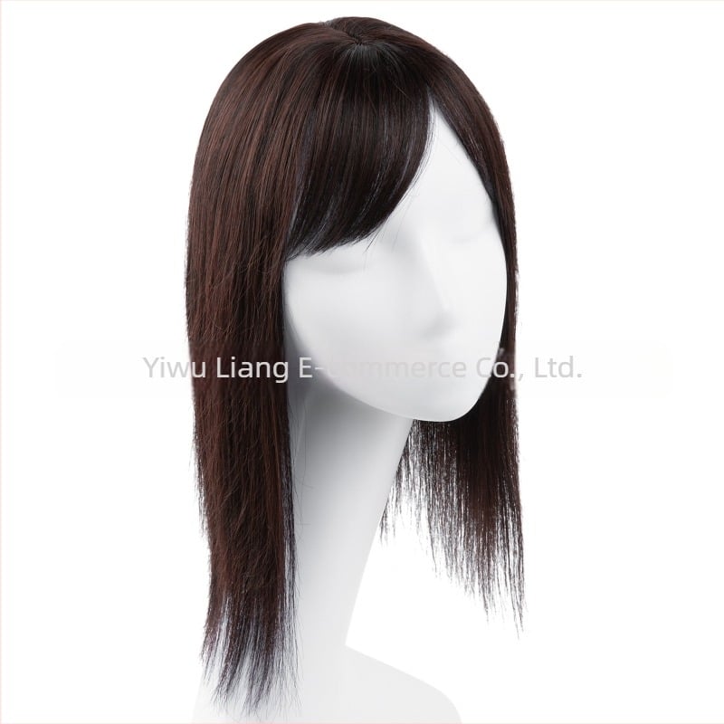 Περούκα-παρτ για γυναίκες - Μακριά ίσια τρίχα με 3D φράντζες, μηχανοποιημένη επεξεργασία, ύφαντό μεταξωτό υλικό υψηλής θερμοκρασίας, μπορεί να βαφτεί και να χτενιστεί
