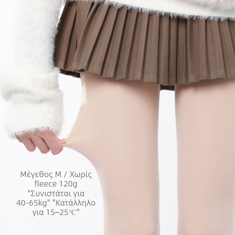 JK-Style Καλσόν με Fleece-Lined Θέρμανση για Γυναίκες (Fleece-Lined, Παχύτερα, Χειμερινή Θέρμανση, JK-Style, Με Πόδια)