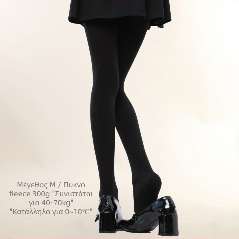 JK-Style Καλσόν με Fleece-Lined Θέρμανση για Γυναίκες (Fleece-Lined, Παχύτερα, Χειμερινή Θέρμανση, JK-Style, Με Πόδια)