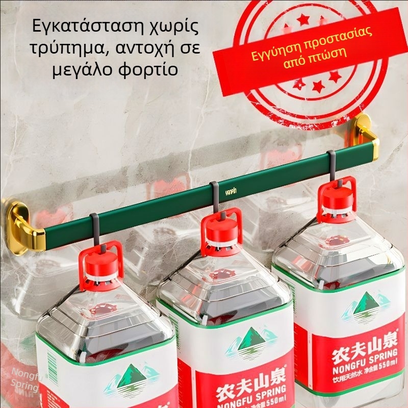 Επιτοίχια κρεμάστρα πετσέτας χωρίς διάτρηση, πλαστική, μονόβεργα, CE πιστοποίηση