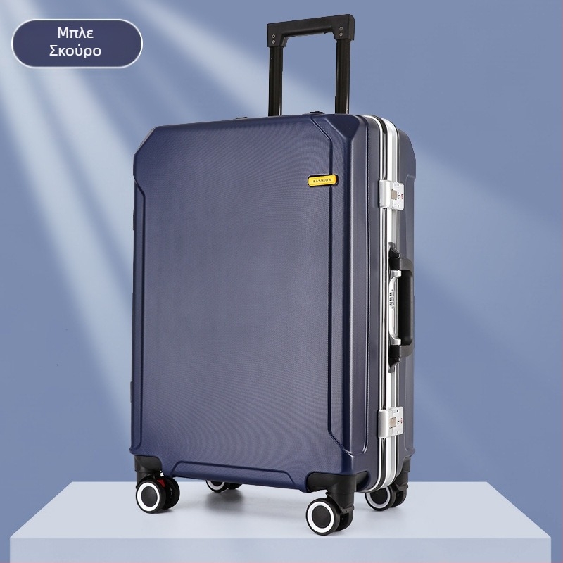 Τροχήλατη βαλίτσα ταξιδιού με USB θύρα και αντικλοπή, αποσπώμενοι τροχοί, άνοιγμα με αλουμινένιο πλαίσιο, λουκέτο, βάρος 2,5 kg