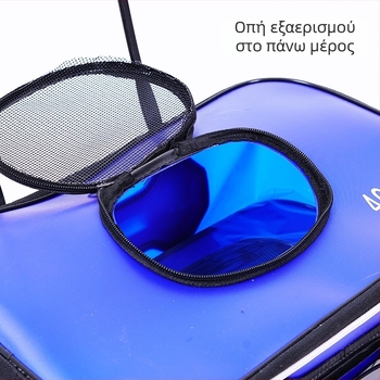Πτυσσόμενος EVA κάδος ψαρέματος, 9-12 L χωρητικότητα, φορητός κάδος για ζωντανά ψάρια, ανθεκτικό δοχείο νερού, αλιευτικός εξοπλισμός
