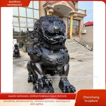 Λέων από ορείχαλκο, Κιλίν και Πιξιου – Μεγάλο χυτό γλυπτό πόρτας παλατιού