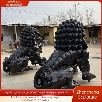 Λέων από ορείχαλκο, Κιλίν και Πιξιου – Μεγάλο χυτό γλυπτό πόρτας παλατιού