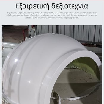 Αφαιρούμενο περίβλημα μόνωσης FRP για κυλινδρική βαλβίνα φτερωτή τριών κατευθύνσεων