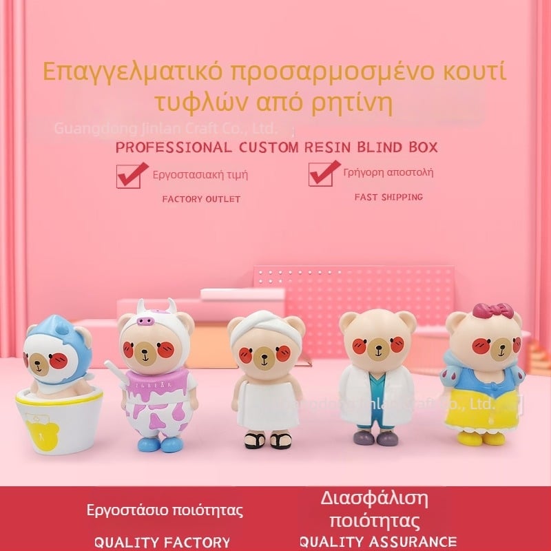Προσαρμοσμένη φιγούρα από ρητίνη για μάσκοτ, σε στιλ anime, προσαρμοσμένες φιγούρες ζώων από ρητίνη