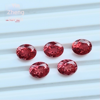 Padparadscha ζαφείρι, ελεύθερος λίθος, αυγοειδής και ωοειδής μορφή