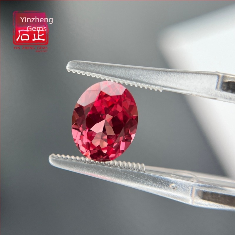 Padparadscha ζαφείρι, ελεύθερος λίθος, αυγοειδής και ωοειδής μορφή