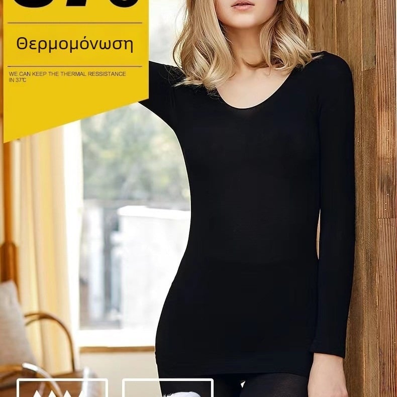 Unisex σετ θερμικού εσωρούχου με σταθερή θερμοκρασία 37°C, χωρίς ραφές, θέρμανση, πάνω και κάτω για φθινοπωρινή περίοδο