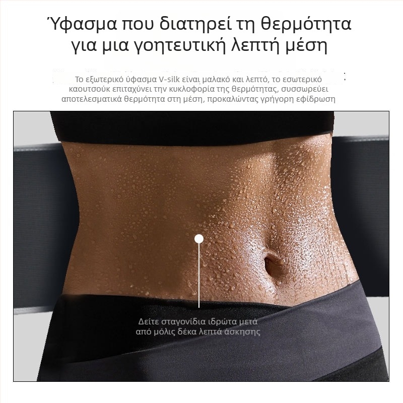 Αεριζόμενος ιμάντας μέσης από νεοπρέν για γυμναστική, γιόγκα και διαμόρφωση μέσης