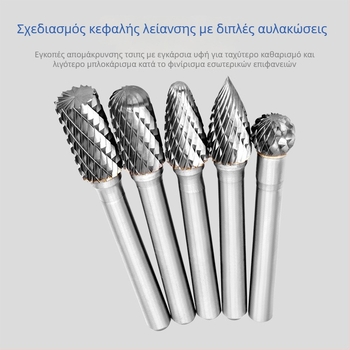 6x10/6x12 κεφαλή περιστροφικής λείανσης από καρβίδιο βολφράματος για ξυλουργικές εργασίες και γλυπτική ξύλου