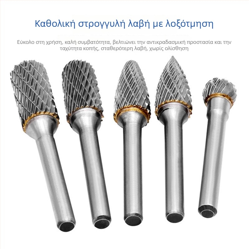 6x10/6x12 κεφαλή περιστροφικής λείανσης από καρβίδιο βολφράματος για ξυλουργικές εργασίες και γλυπτική ξύλου
