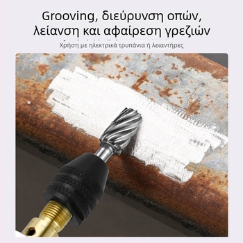 Καρβιδική ροτοριτική φρέζα με χοντρά δόντια από υψηλής ταχύτητας ατσάλι, φρέζα κοπής για γλυπτική ξύλου, εργαλεία ξυλουργικής, DIY γλυπτική ριζών, κεφαλή λείανσης