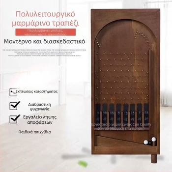 Χειροποίητο κρεμαστό διακοσμητικό από πεύκο με μοτίβο κιόσκι, μοντέρνο μινιμαλιστικό στυλ, Inkjet εκτύπωση