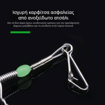 Ανοξείδωτη βάση για βάρκα και θαλάσσιο ψάρεμα, εξαρτήματα δολώματος και αντιμπλέξ μαλακό ατσάλινο σύρμα