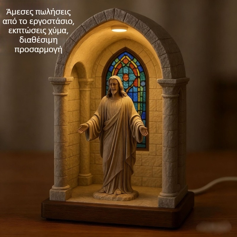 Άγαλμα ιερέα – διακοσμητικό για σπίτι και γραφείο, εκκλησιακός λαμπτήρας, διακόσμηση του Πάσχα