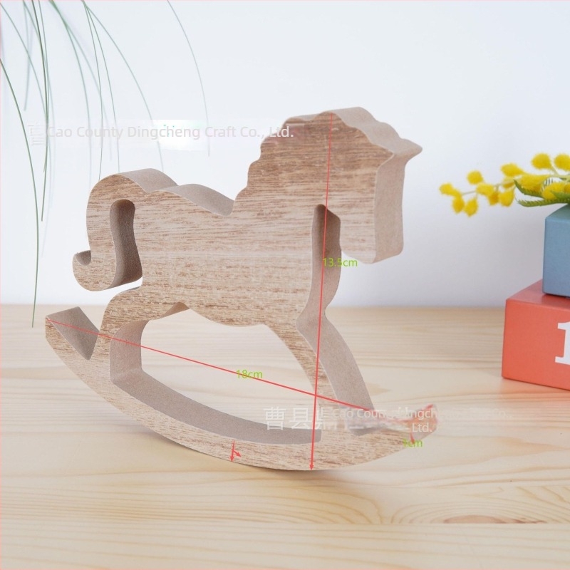 Ξύλινο διακοσμητικό rocking horse για γραφείο, Χριστούγεννα