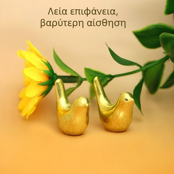 Χρυσό κέρας της αφθονίας από χαλκό, διακοσμητικό για μοντέρνο σαλόνι