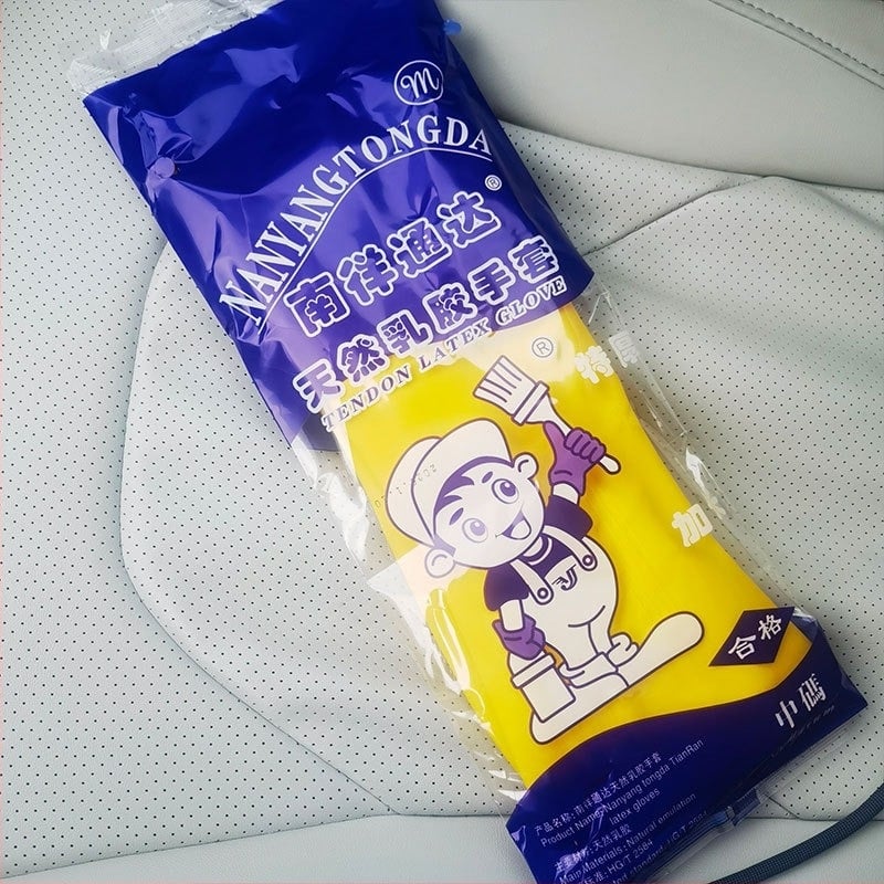 Ενισχυμένα αδιάβροχα γάντια από λατέξ για οικιακές εργασίες και ελαφριά βιομηχανική χρήση