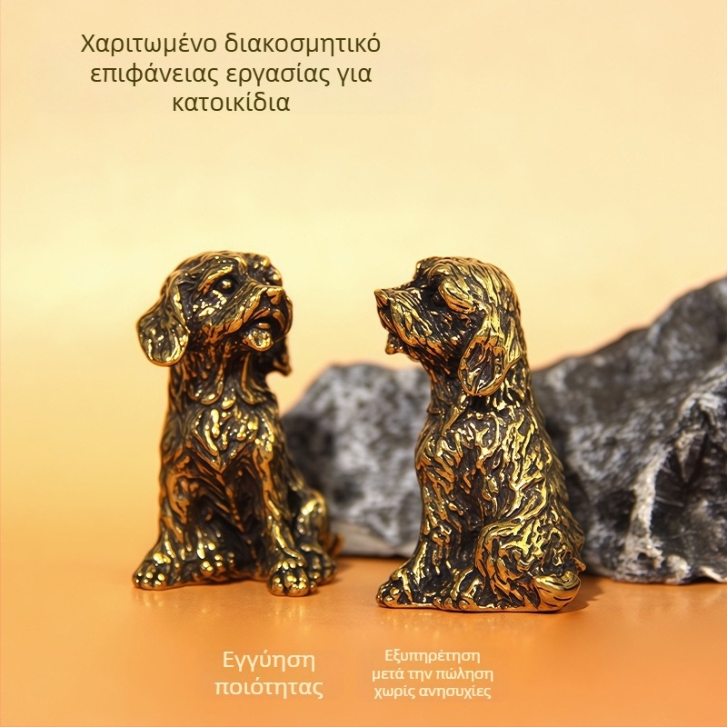 Ορειχάλκινο αγαλματίδιο Γκόλντεν Ρίτβερ, διακοσμητικό χειροτεχνίας, πολιτιστικό δώρο για το σπίτι