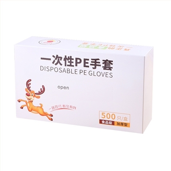 500 μιας χρήσης γάντια σε κουτί με σύστημα ανάσυρσης, τρόφιμα-βαθμού, παχύτερο πολυαιθυλένιο, διαφανή, για catering, κουζίνα και οικιακή χρήση