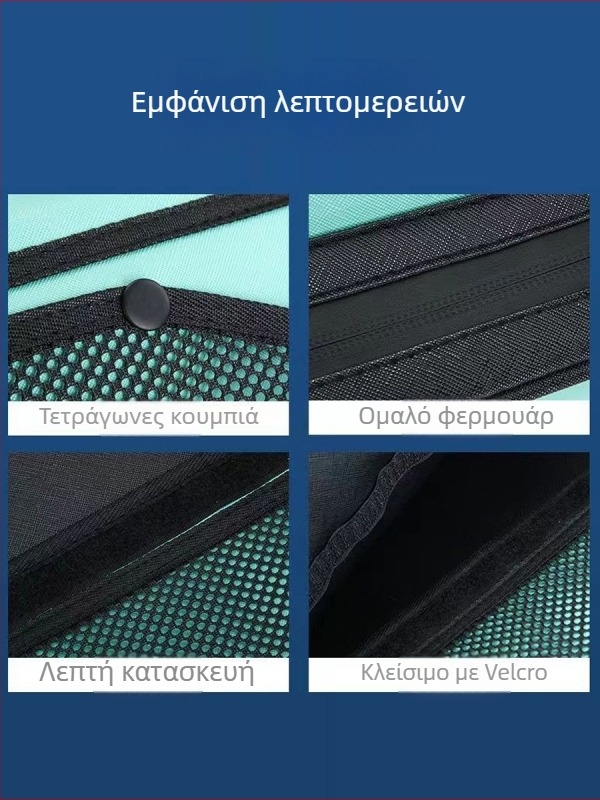Δερμάτινο μαξιλαράκι καθίσματος για κουτί ψαρέματος με πλευρικό τσαντάκι αποθήκευσης και πολλαπλά διαμερίσματα