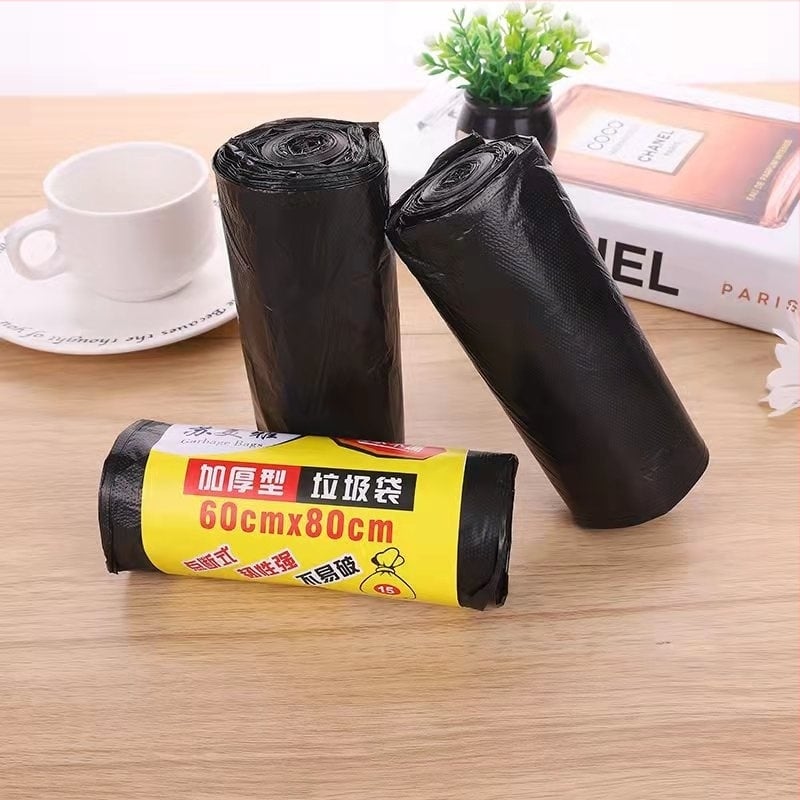 Πολύ παχιά σακούλες απορριμμάτων 60×80 εκ. με διατρήσεις, σε ρολά
